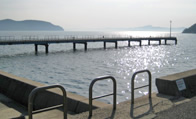 小豆島ふるさと村の釣桟橋